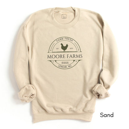 Custom Egg Farm Unisex Crewneck Sweatshirt