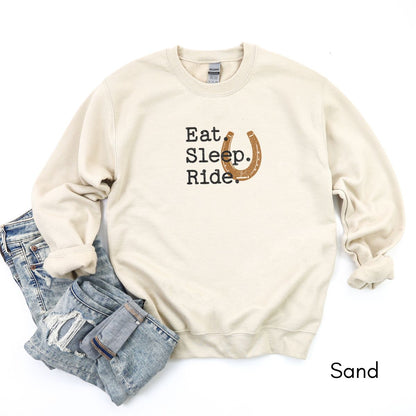 Eat Sleep Ride - Unisex Heavy Blend Crewneck Sweatshirt