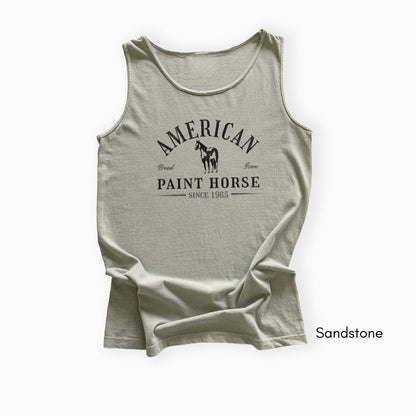 American Paint Horse Garment Dyed Tank Top