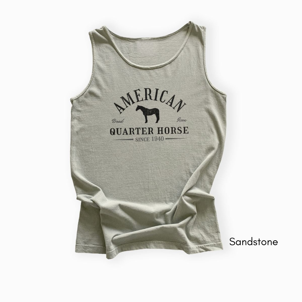 American Quarter Horse Unisex Garment Dyed Tank Top