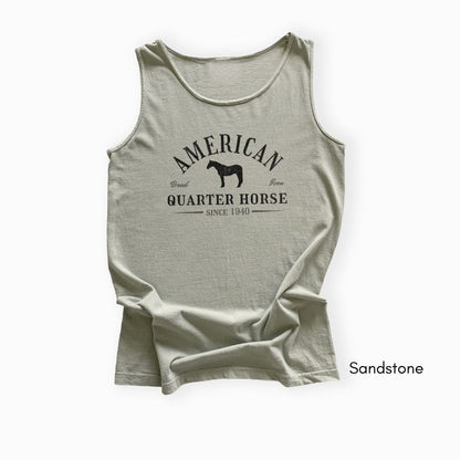 American Quarter Horse Unisex Garment Dyed Tank Top