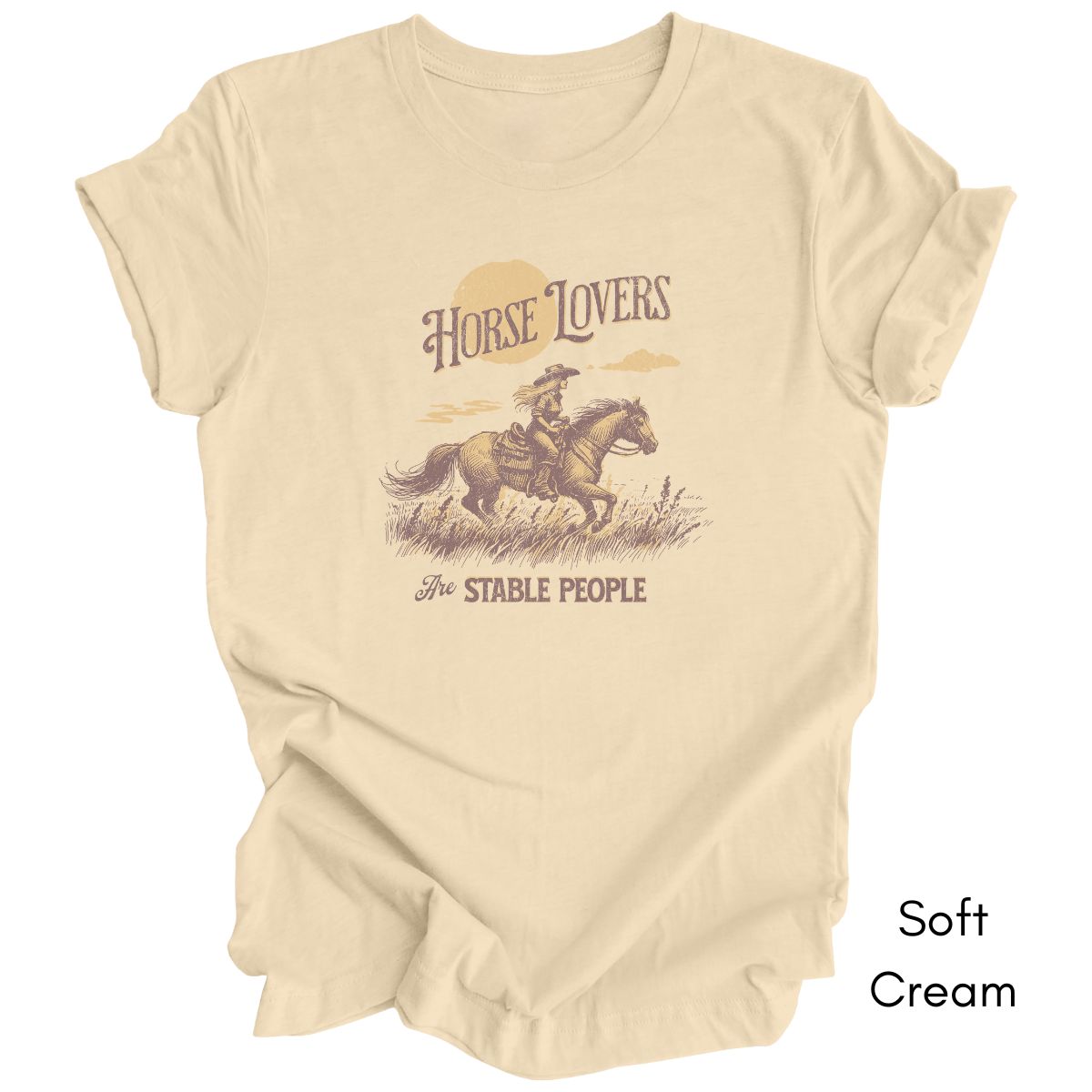 Horse Lovers are Stable People Light Weight Jersey Tee