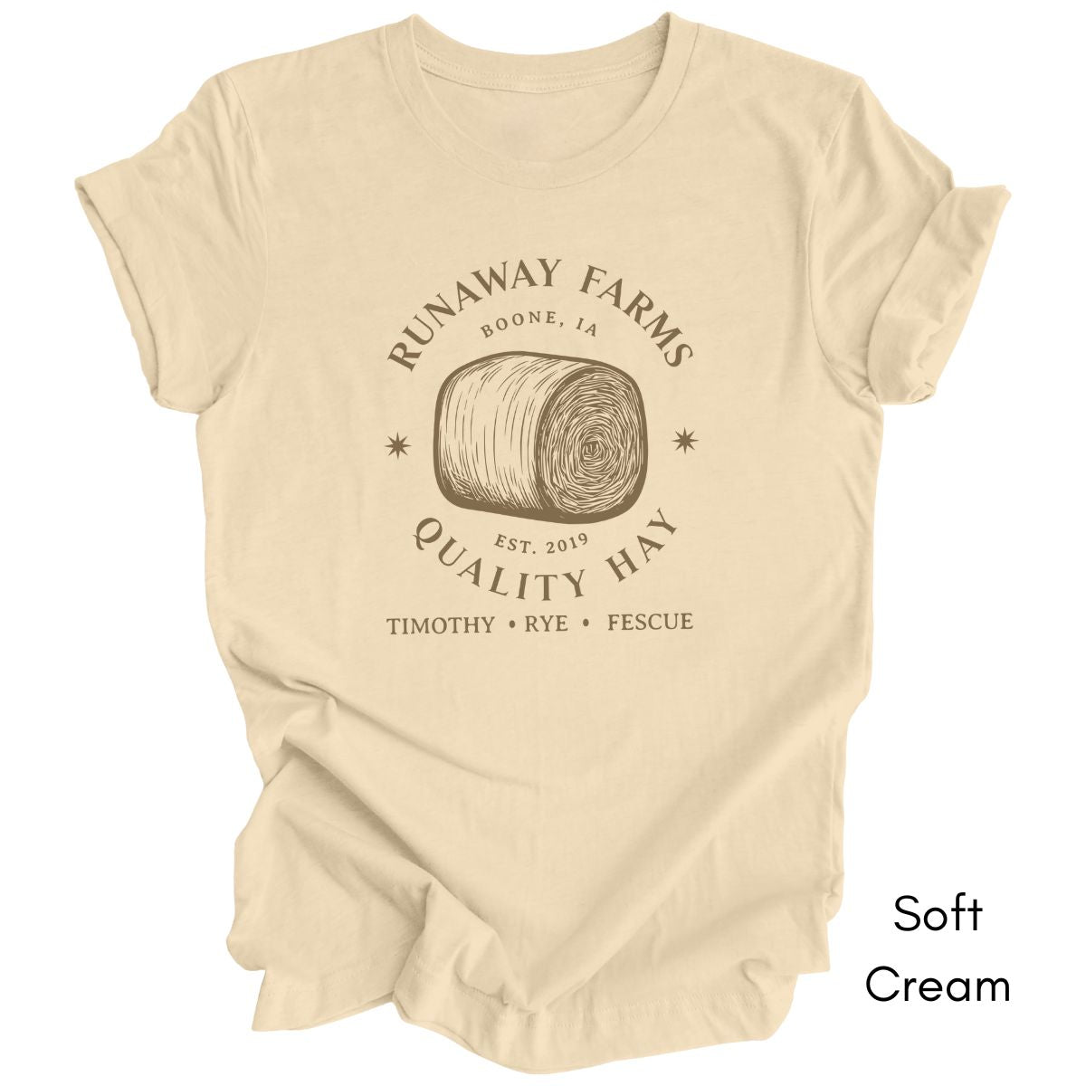Custom Hay Farm Unisex Jersey Light Weight T-shirt
