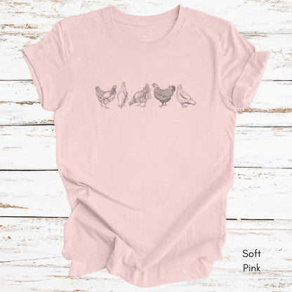 Chicken Scratch - Unisex Jersey Light Weigth T-shirt