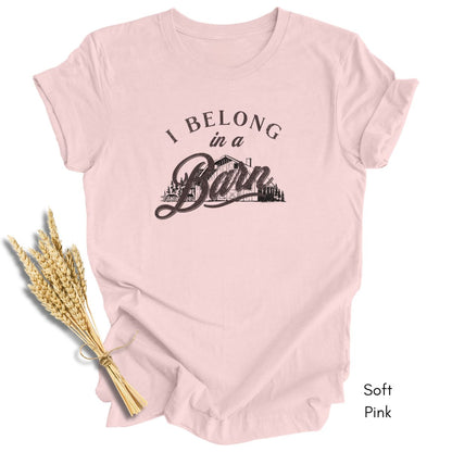 I Belong in a Barn T-shirt -  Unisex Jersey Light Weight Tee