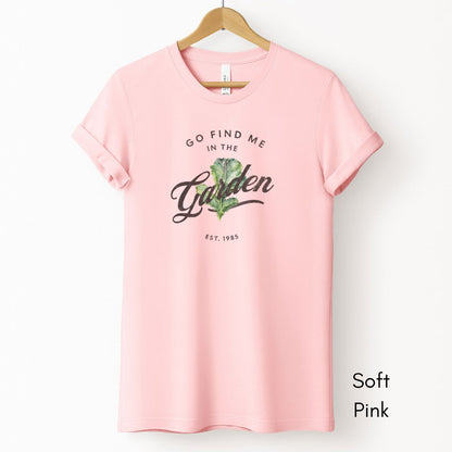 Find Me in the Vegetable Garden Unisex Light Weight Jersey T-shirt