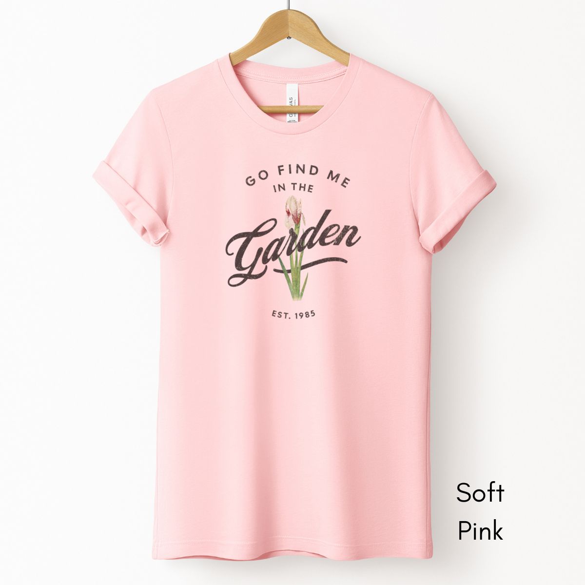 Find Me in the Garden Unisex Light Weight Jersey T-shirt