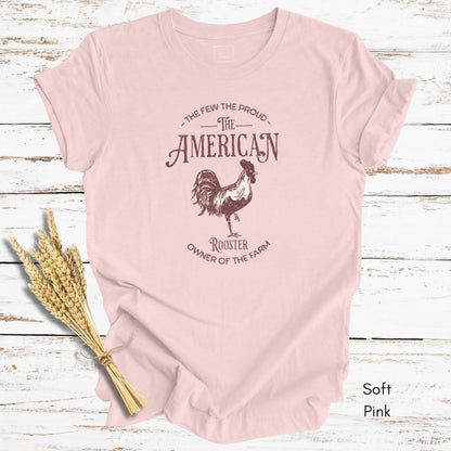American Rooster Light Weight Jersey Unisex T-shirt