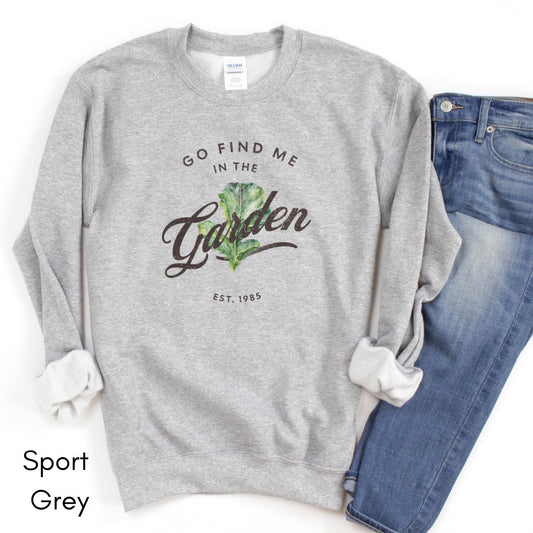 Find me in the Garden -Unisex Heavy Blend Crewneck Sweatshirt