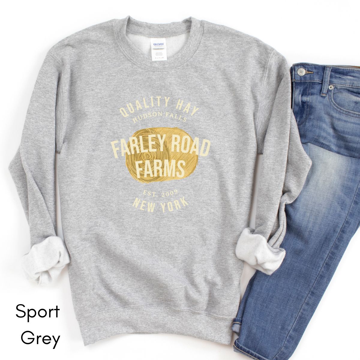 Custom Hay Farm Unisex Heavy Blend Crewneck Sweatshirt
