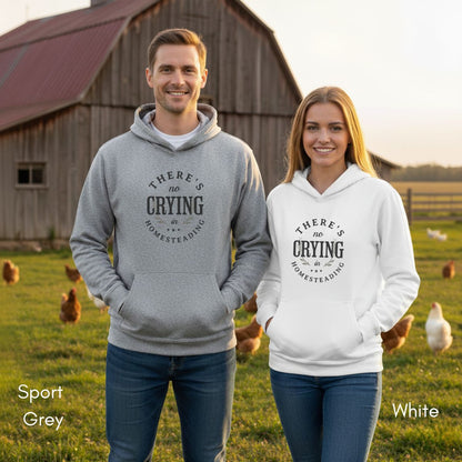 There's No Crying in Homesteading Hoodie - Unisex Heavy Blend Hooded Sweatshirt