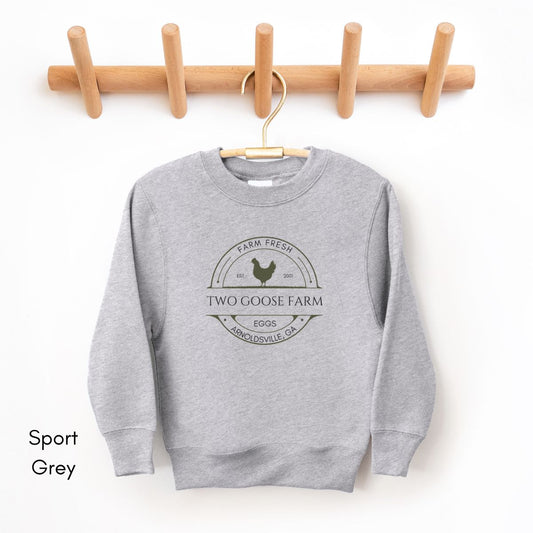 Custom Egg Farm YOUTH/KIDS Crewneck Sweatshirt