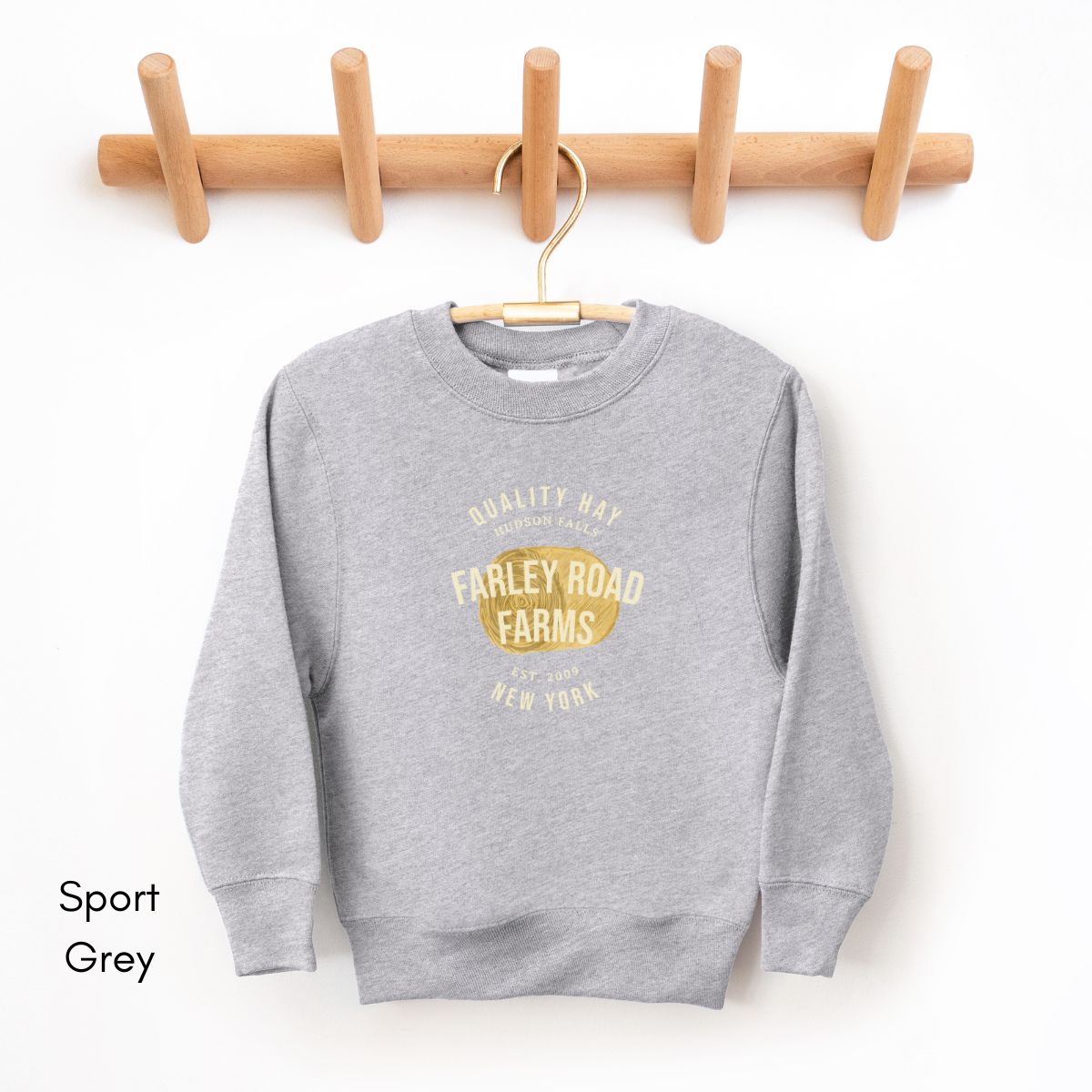 Custom Hay Farm YOUTH/KIDS Crewneck Sweatshirt