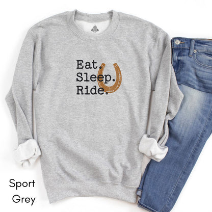 Eat Sleep Ride - Unisex Heavy Blend Crewneck Sweatshirt
