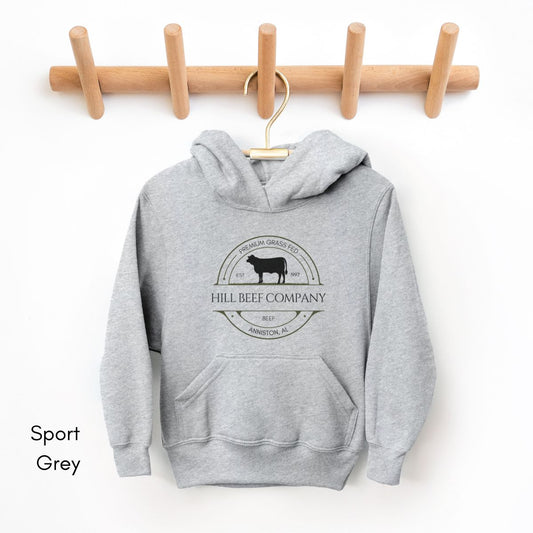 Custom Cattle Farm Ranch YOUTH/KIDS Heavy Blend Hooded Sweatshirt