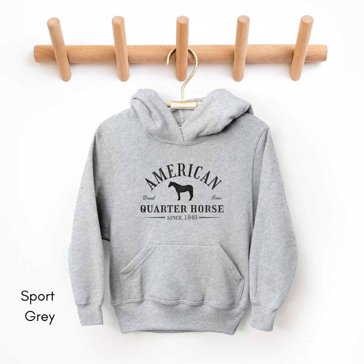 American Quarter Horse YOUTH Heavy Blend Unisex Hooded Sweatshirt