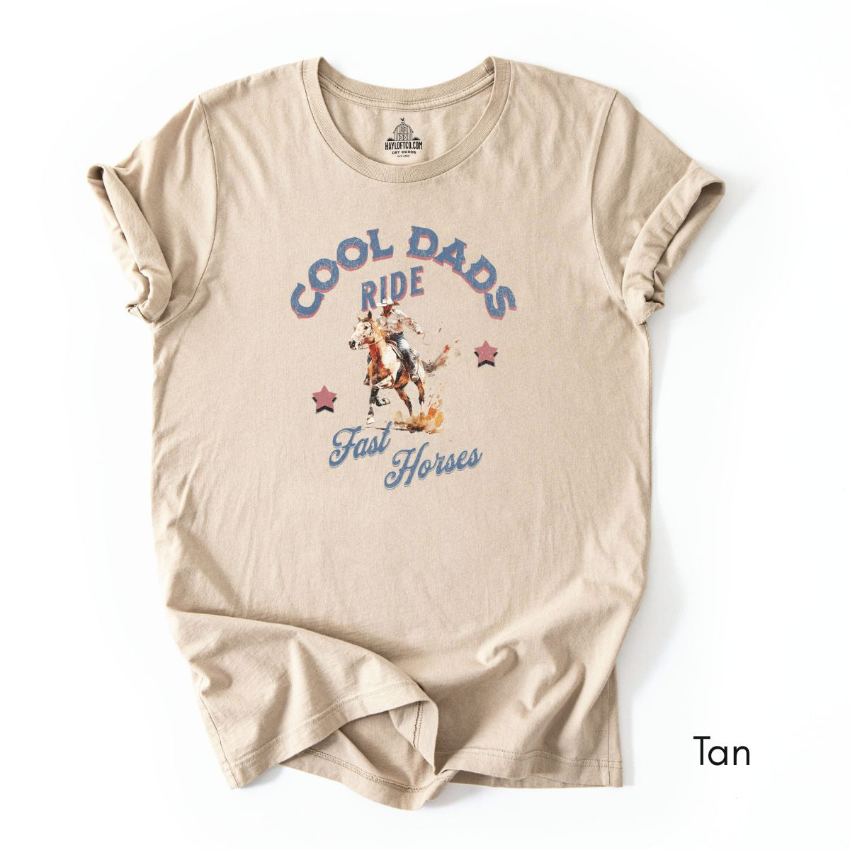 Cool Dads Ride Fast Horses - Jersey Light Weight T-shirt