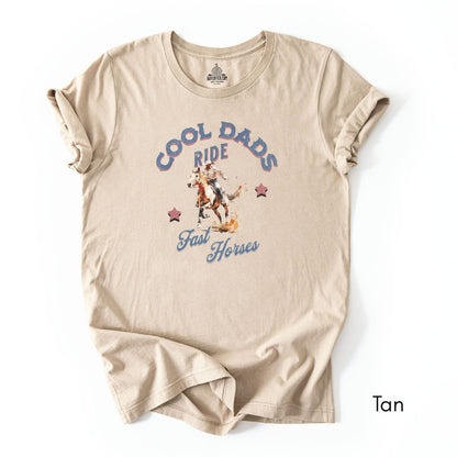 Cool Dads Ride Fast Horses - Jersey Light Weight T-shirt