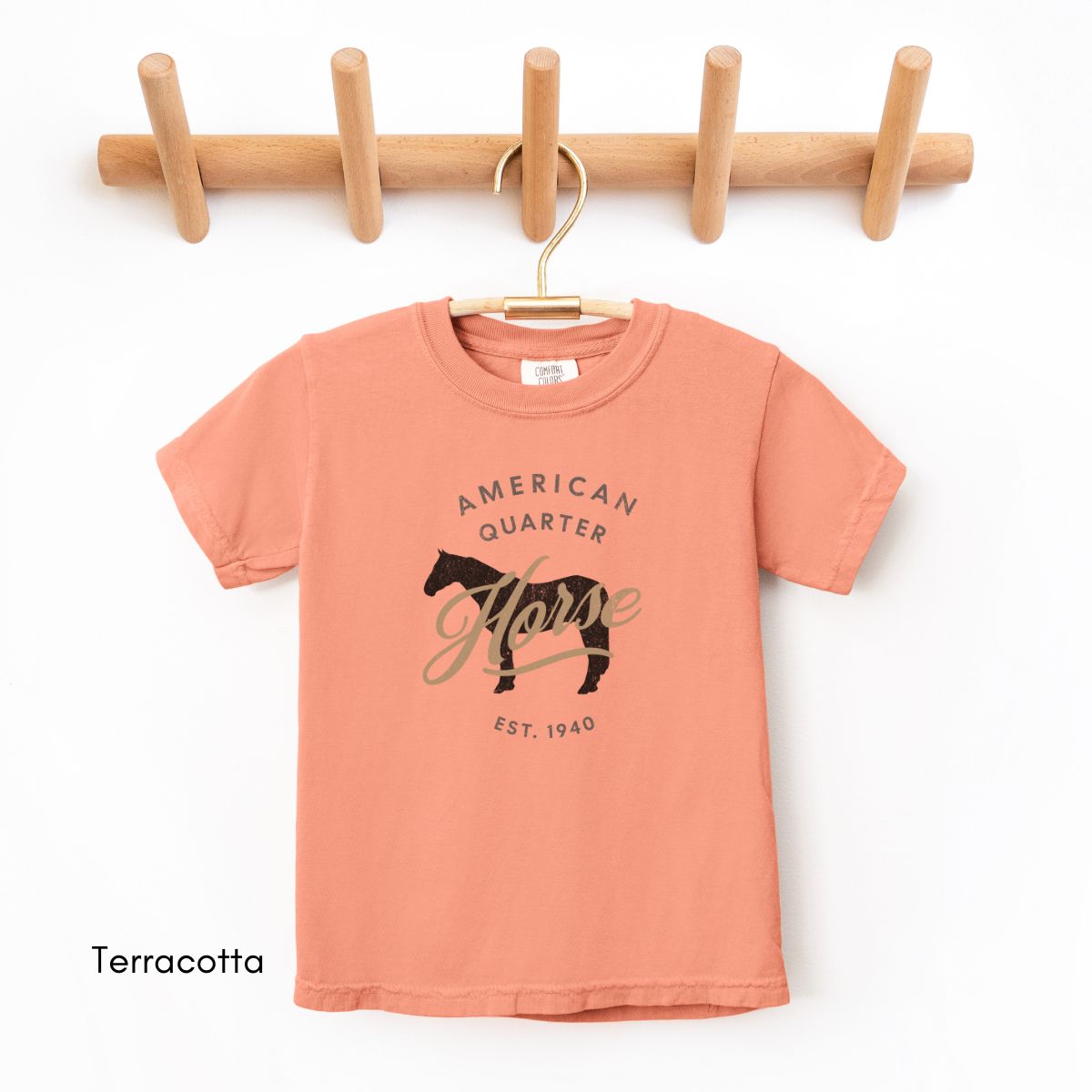 Quarter Horse Breed YOUTH/KIDS Midweight Unisex Vintage Style Tee