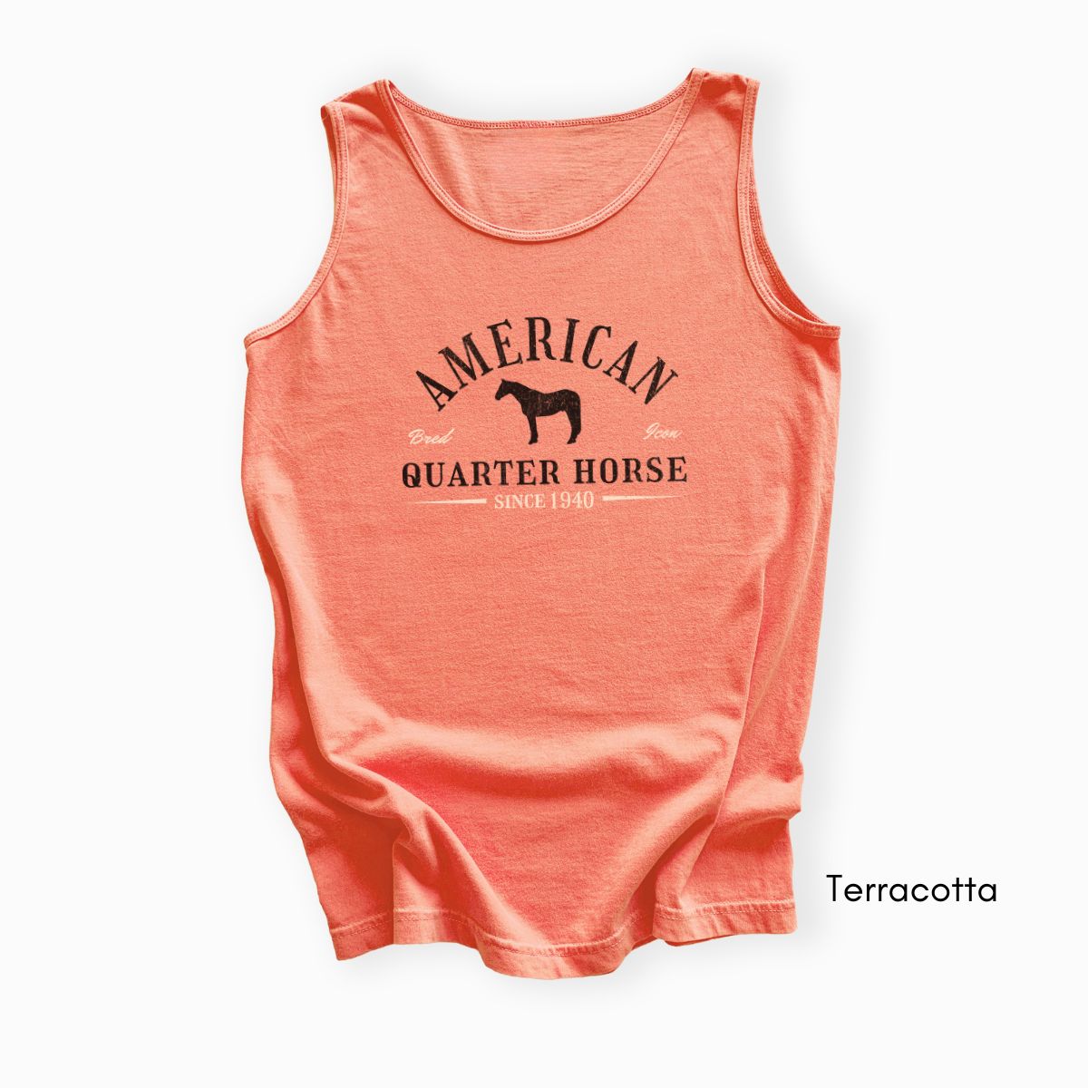 American Quarter Horse Unisex Garment Dyed Tank Top