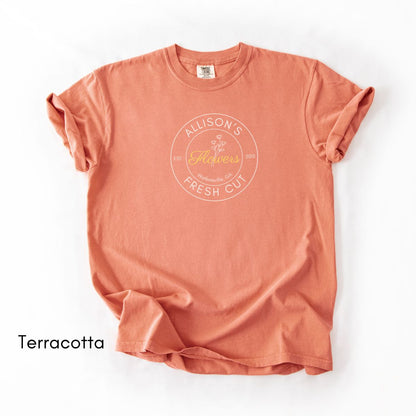 CUSTOM Fresh Cut Flower Farm Midweight T-shirt