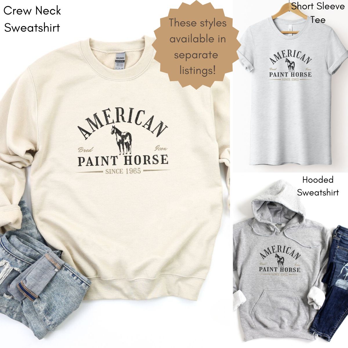 American Paint Horse Unisex Distressed Cap