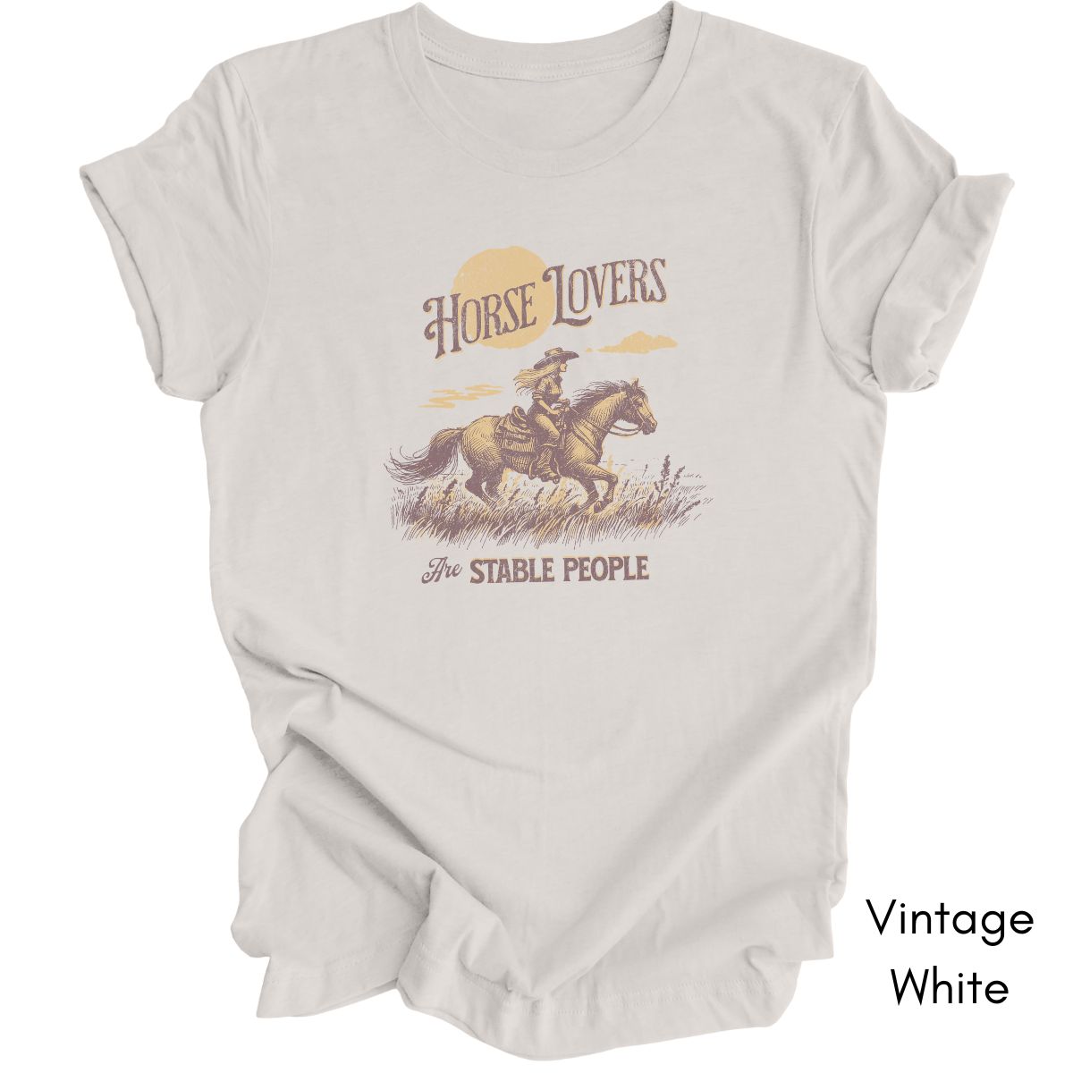 Horse Lovers are Stable People Light Weight Jersey Tee
