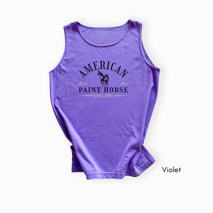 American Paint Horse Garment Dyed Tank Top