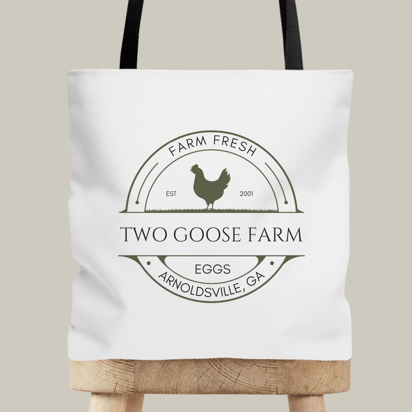 Custom Egg Farm Tote Bag