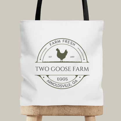 Custom Egg Farm Tote Bag