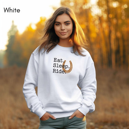 Eat Sleep Ride - Unisex Heavy Blend Crewneck Sweatshirt