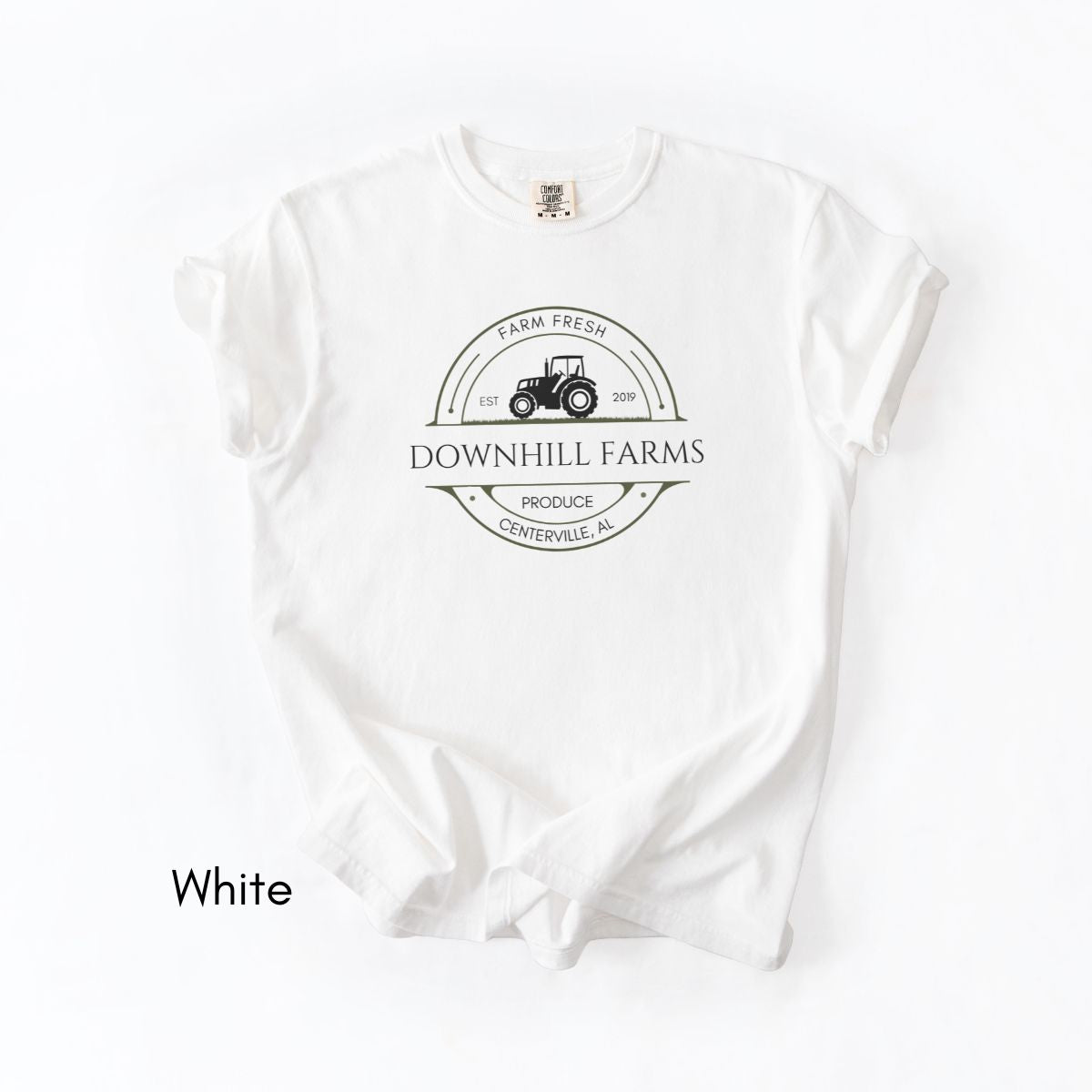 Custom Farm Tractor - Unisex Midweight Vintage Style T-shirt