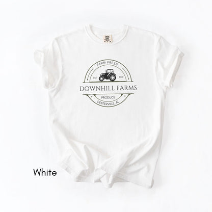 Custom Farm Tractor - Unisex Midweight Vintage Style T-shirt