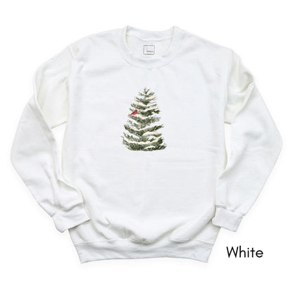The Visitor - Winter Caridnal, Holiday Comfort Unisex Crewneck Sweatshirt