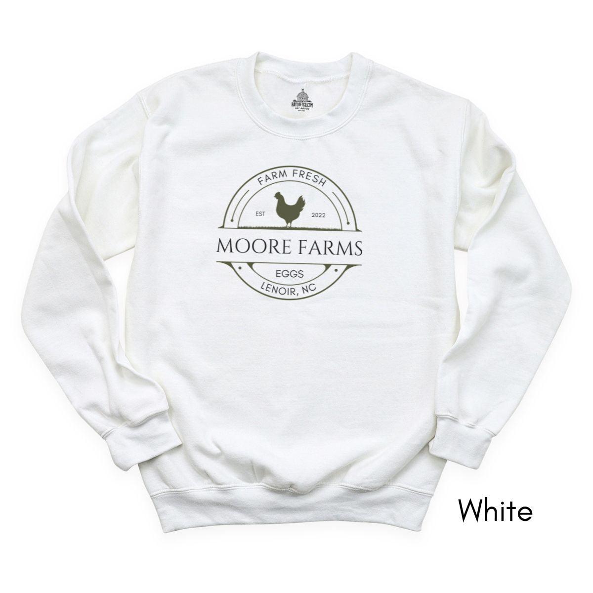 Custom Egg Farm Unisex Crewneck Sweatshirt