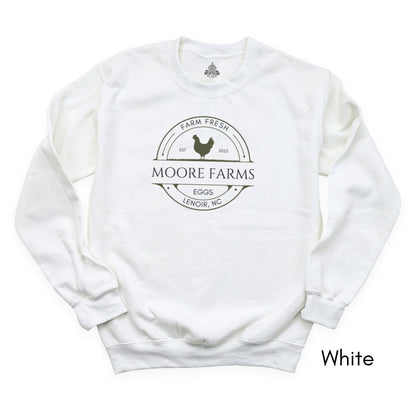 Custom Egg Farm Unisex Crewneck Sweatshirt