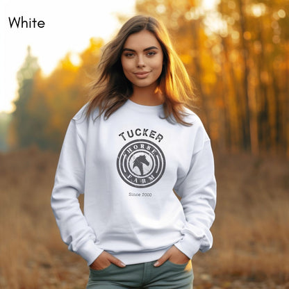 Custom Horse Farm Unisex Crewneck Sweatshirt