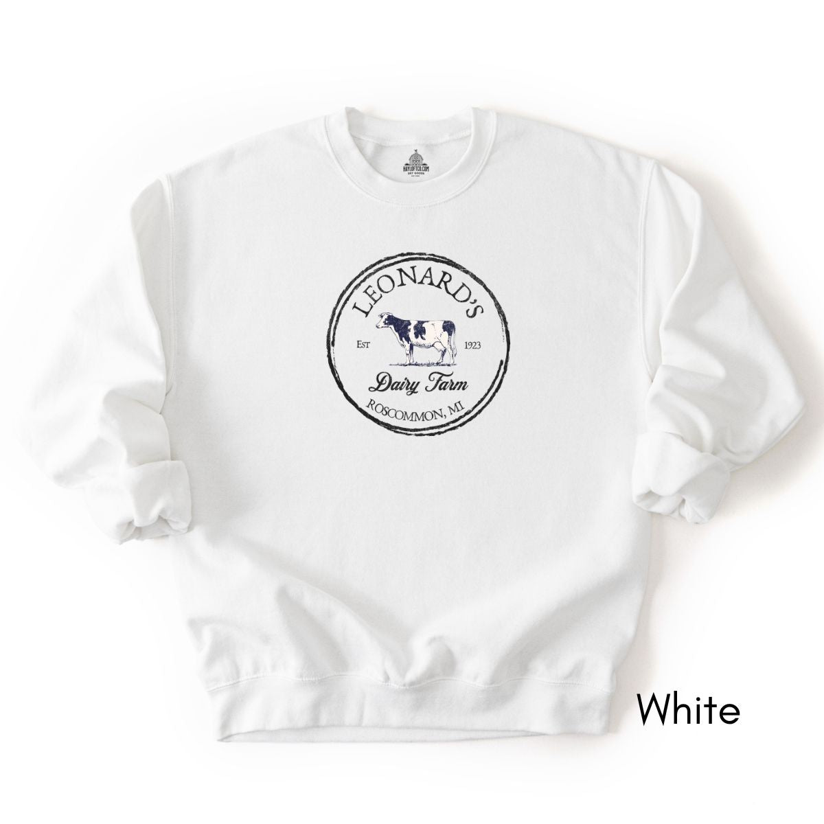 Custom Dairy Farm Unisex Crewneck Sweatshirt