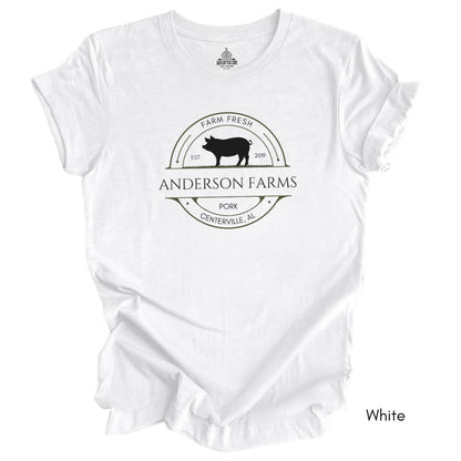 Custom Pig/Pork Farm Light Weight Jersey T-shirt