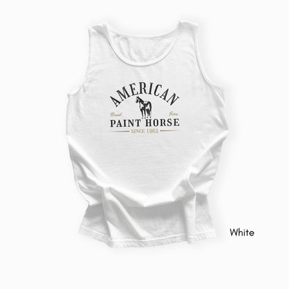 American Paint Horse Garment Dyed Tank Top