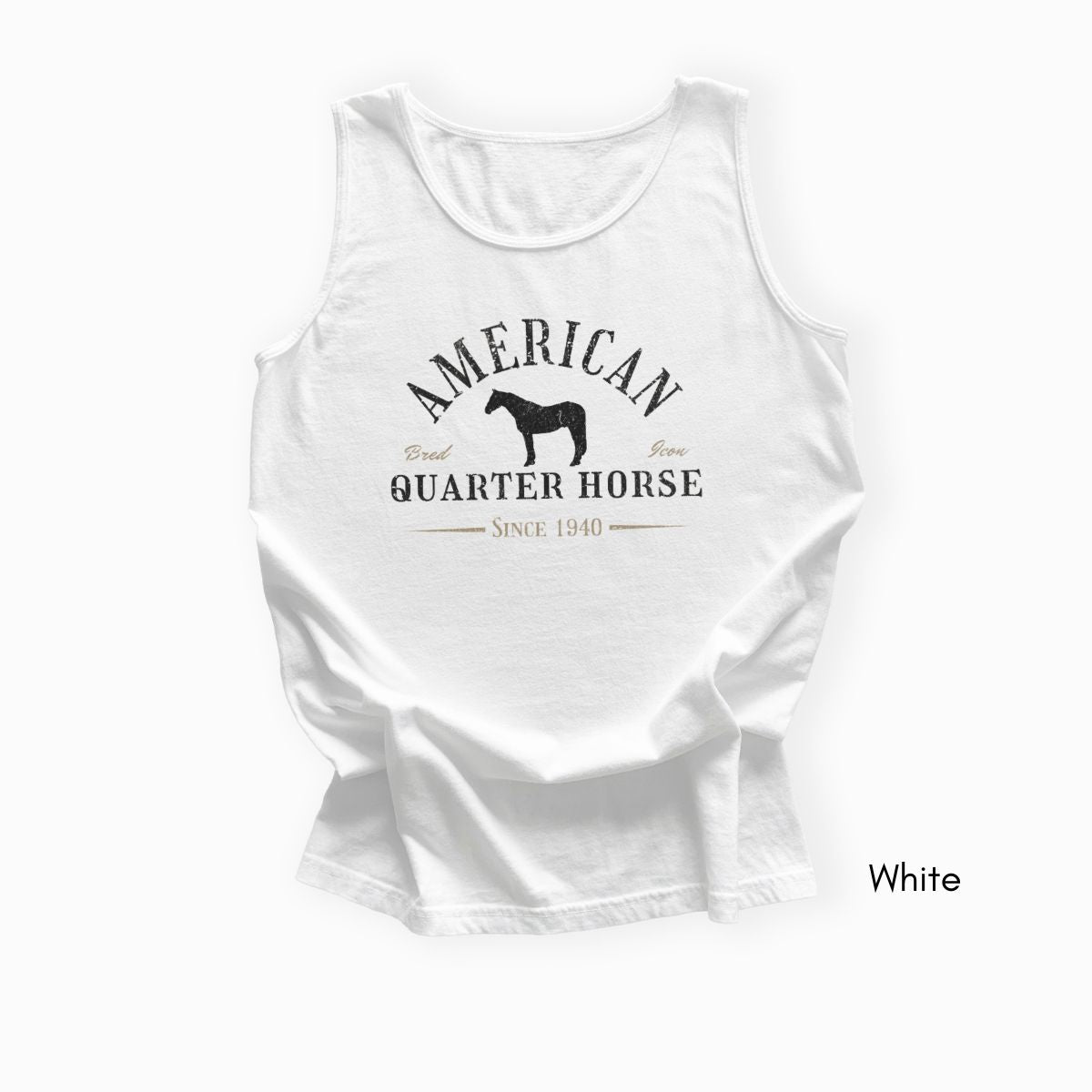 American Quarter Horse Unisex Garment Dyed Tank Top