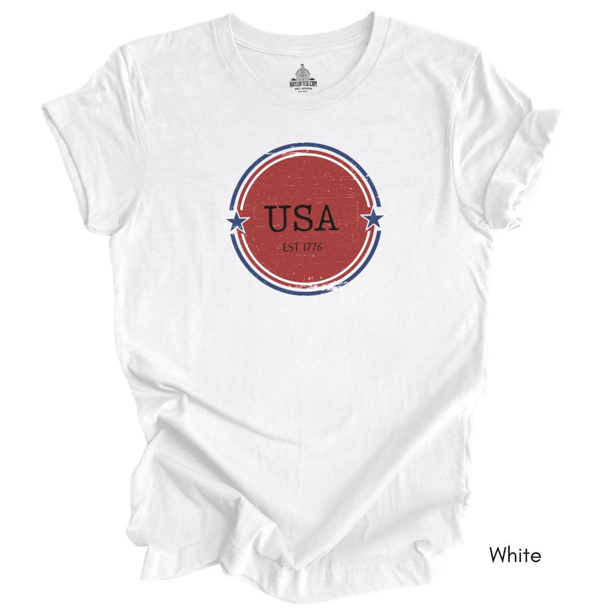 USA Est 1776 Unisex Light Weight Jersey Group T-shirt