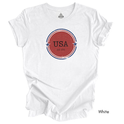 USA Est 1776 Unisex Light Weight Jersey Group T-shirt