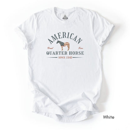 Patriotic American Quarter Horse Light Weigth Jersey T-shirt