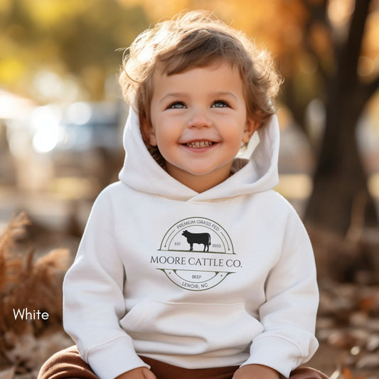 Custom Cattle Farm Ranch YOUTH/KIDS Heavy Blend Hooded Sweatshirt