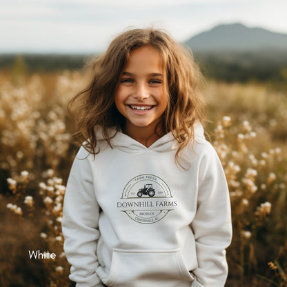 Custom Cattle Farm Ranch YOUTH/KIDS Heavy Blend Hooded Sweatshirt
