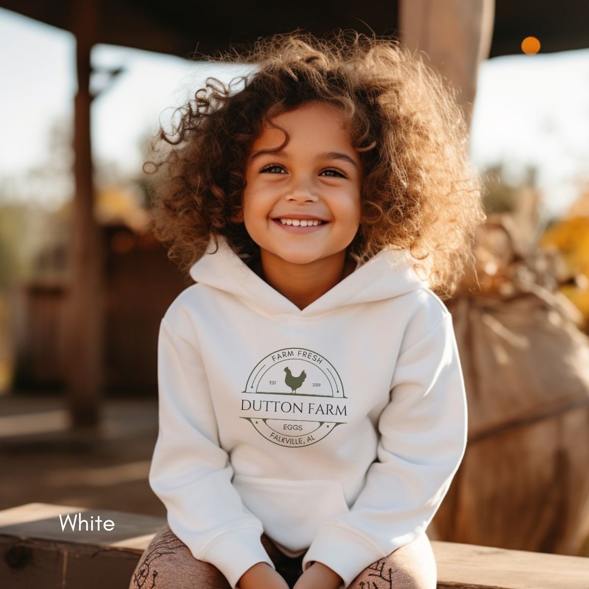 Custom Egg Farm YOUTH/KIDS Heavy Blend Hooded Unisex Sweatshirt