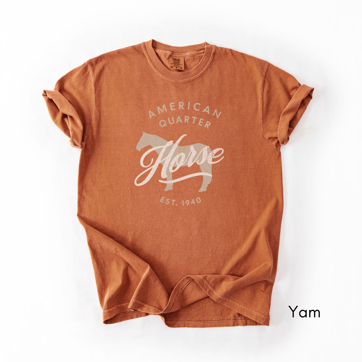 American Quarter Horse Breed Midweight Vintage Style T-Shirt
