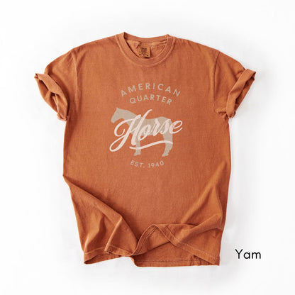 American Quarter Horse Breed Midweight Vintage Style T-Shirt