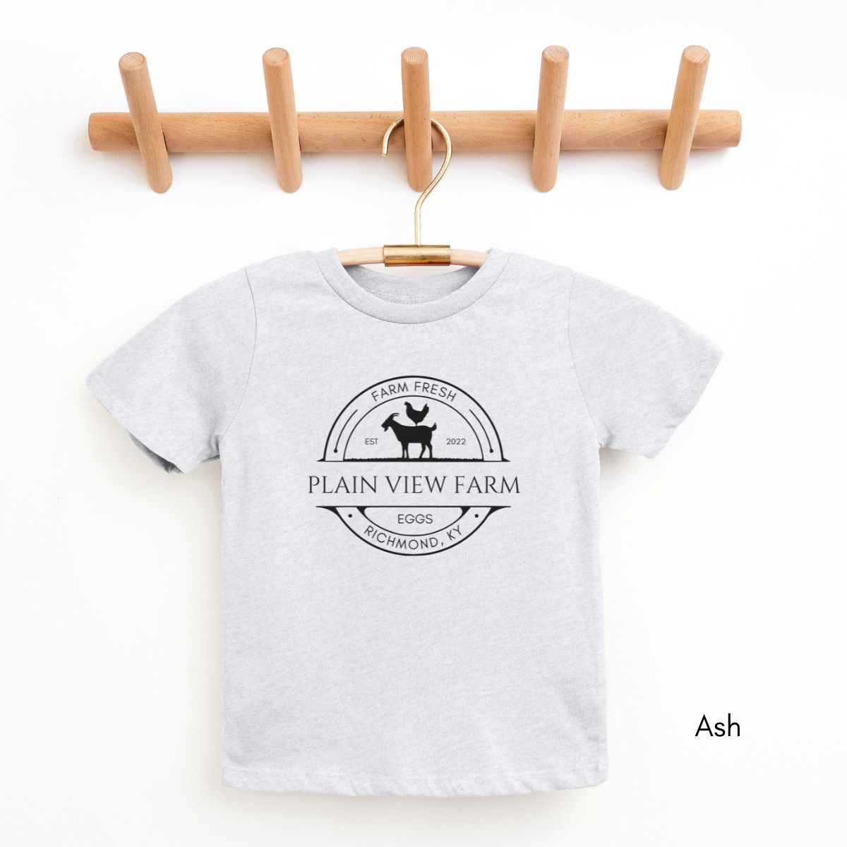 Custom YOUTH/KIDS Custom Egg/Goat Farm Short Sleeve Light Weight Unisex Tee